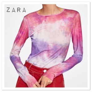 Zara Multicolored Print T-Shirt - NWT